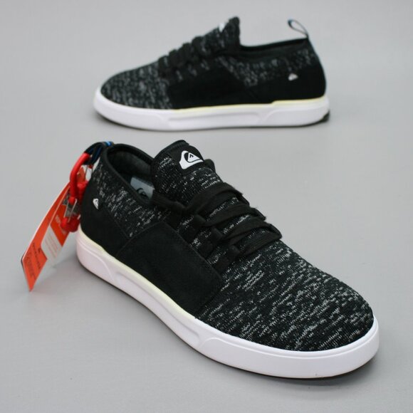 Quiksilver Men's 8 Winter Stretch Knit Black Scotchgard Casual Sneakers Shoes - Picture 1 of 12